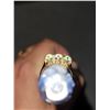 Image 9 : AMAZING DARK SOLID OPALS ANTIQUE RING 15K GOLD