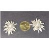 Image 1 : 1950S BA BALLOU CLEAR RHINESTONE CLIP ON EARRINGS