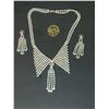 Image 1 : GORGEOUS FORMAL WEAR RHINESTONE NECKLACE AND EARRING SET