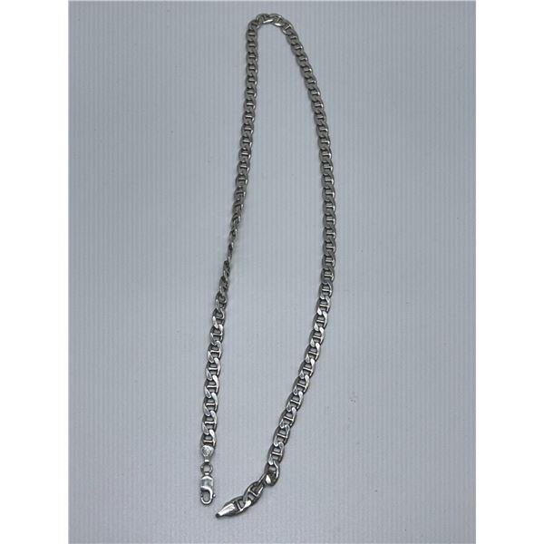 MENS STELRING SILVER CHAIN 7MM 22 INCHES 41G