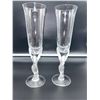 Image 1 : PAIR OF FABERGE KISSING DOVES CRYSTAL CHAMGPANE GLASSES