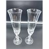 Image 2 : PAIR OF FABERGE KISSING DOVES CRYSTAL CHAMGPANE GLASSES