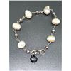 Image 2 : STERLING BLACK ONYX PEARL BRACELET & STERLING MONEY CLIP & PENDANT