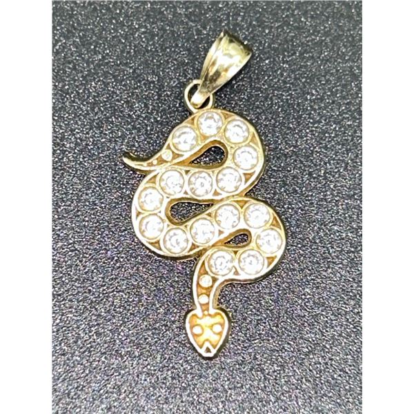 10K GOLD SNAKE PENDANT 1.25G