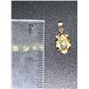 Image 3 : 10K GOLD YELLOW SAPPHIRE PENDANT 1.5G