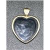 Image 2 : 10K GOLD HEART CAMEO PENDANT