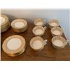 Image 2 : Wedgwood "Florentine Gold" Bone China Set (Made In England)