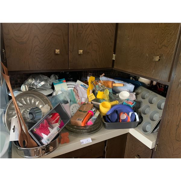 Large Assortment of Kitchen and Baking-Related Items