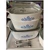 Image 2 : Assortment of Cookware - Includes Corning Ware Blue Cornflower Casserole Dishes