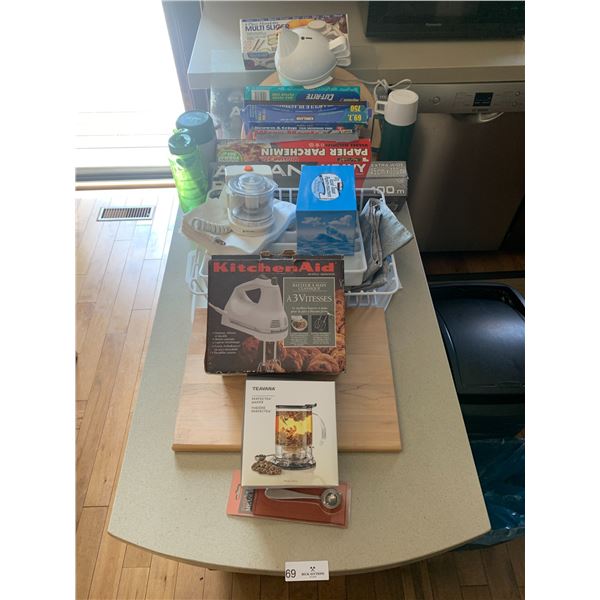 Assorted Kitchen-Related Items - Includes Teavana Perfectea Maker, Kitchenaid Hand Mixer, & More