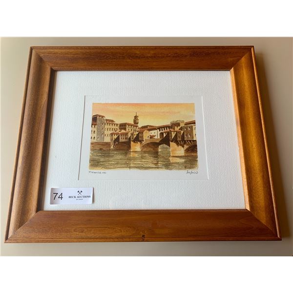 "Firenze"  Original  Watercolour Painting - By Juan Josè Cirigliano