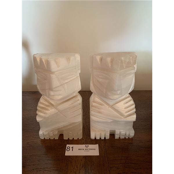Marble Aztec Figurines