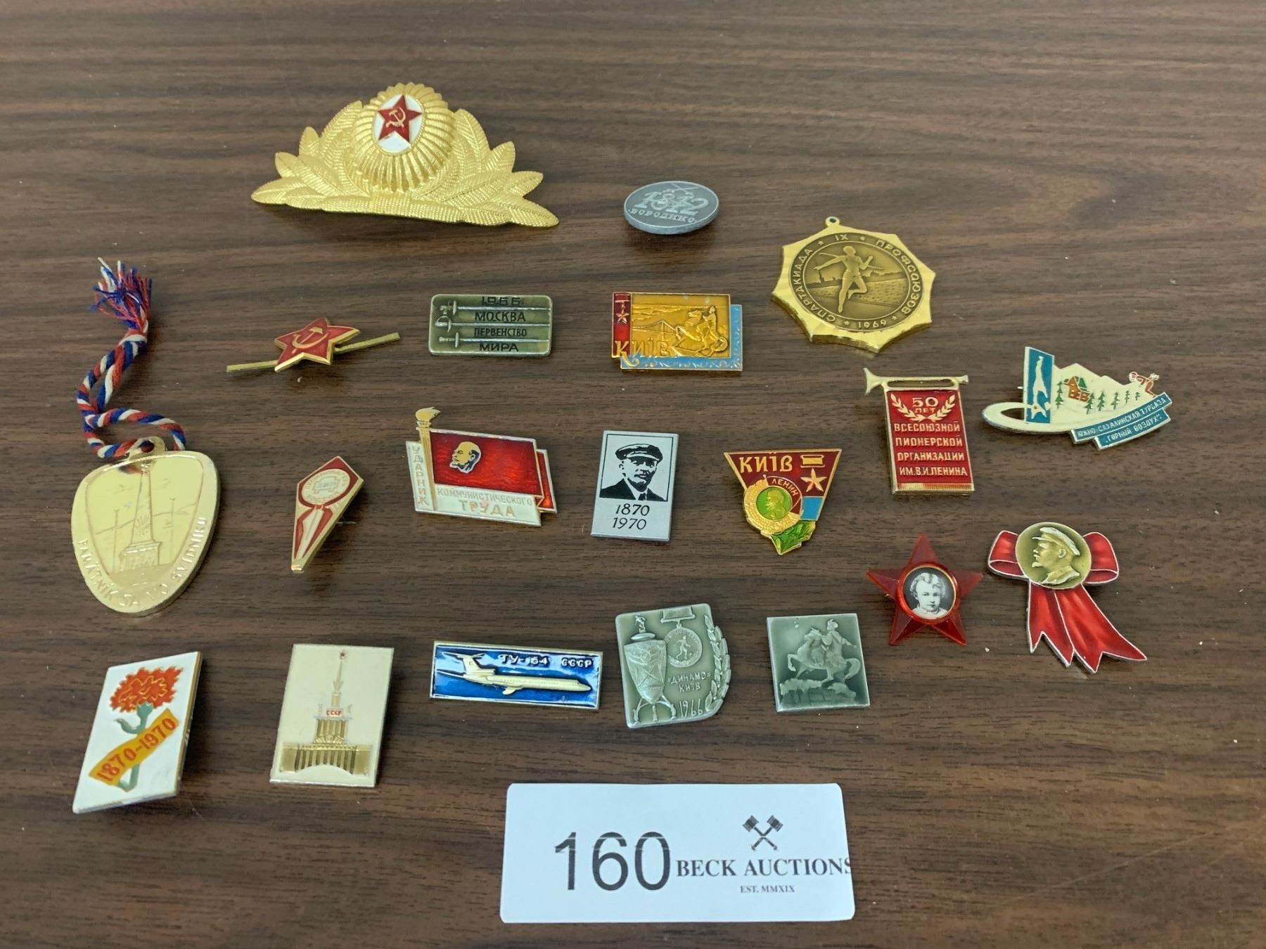 Collection of Vintage Soviet Union Pins - Beck Auctions Inc.