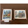 Image 1 : 2 x Framed Prints of New York - Times Square and Central Park by M. Rusta