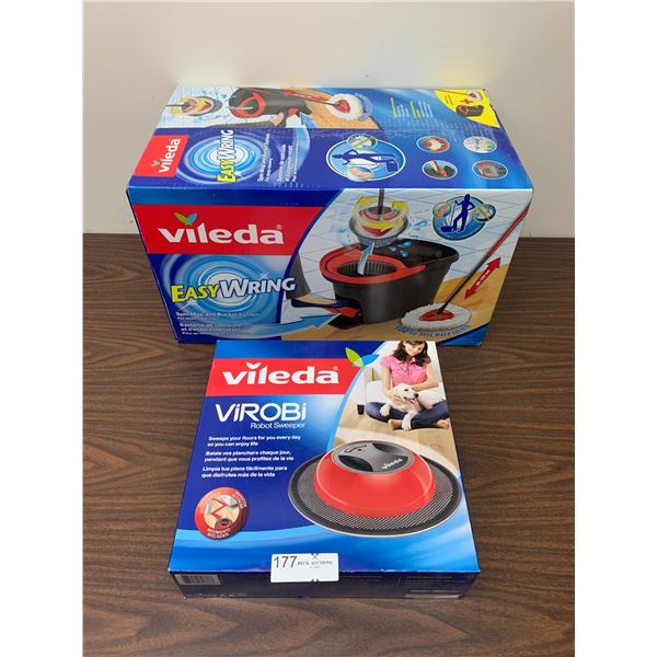 Vileda Easy Wring and ViRoBi Robot Sweeper