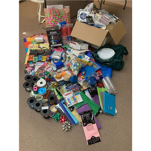 Collection of Party and Gift Supplies