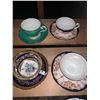 Image 2 : 6 x China Tea Cups and Saucers - Includes Royal Chelsea, Paragon, and Others!