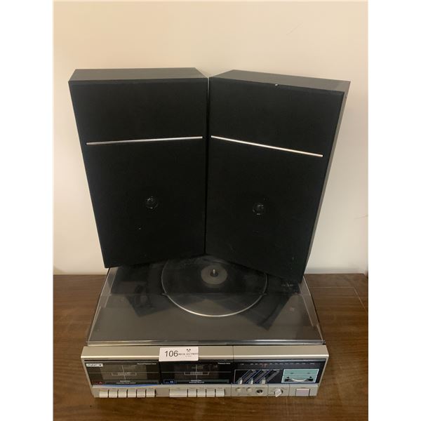 Pulser Record Player/Double Cassette Deck with Speakers (Both Model 44-0190-2)