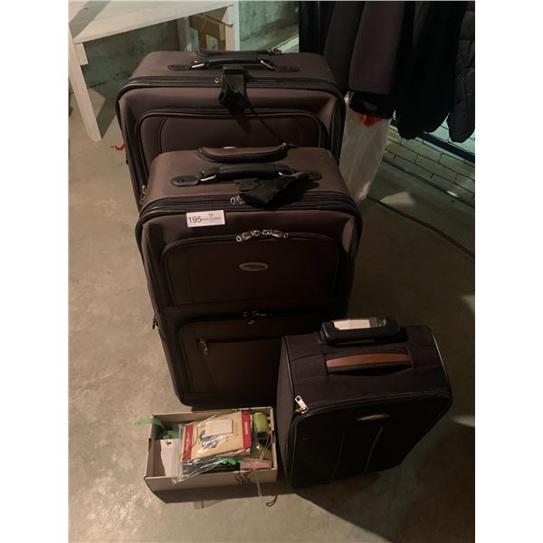 3 x Suitcases - Eddie Bauer (2) and Samsonite (1)