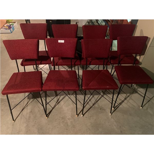 8 x Vintage Red Chairs