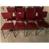 Image 1 : 8 x Vintage Red Chairs
