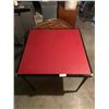 Image 1 : Red Collapsible Card Table