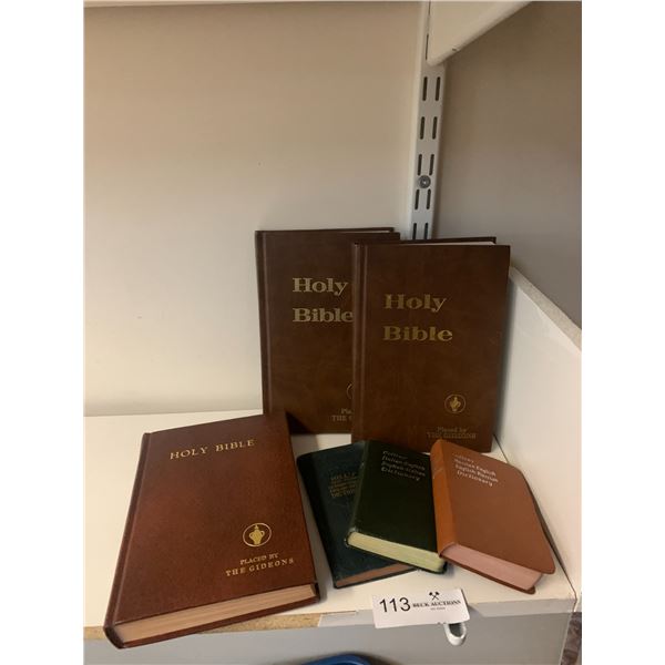 Biblical Texts and Itaian/German/Russian-English Pocket Dictionaries