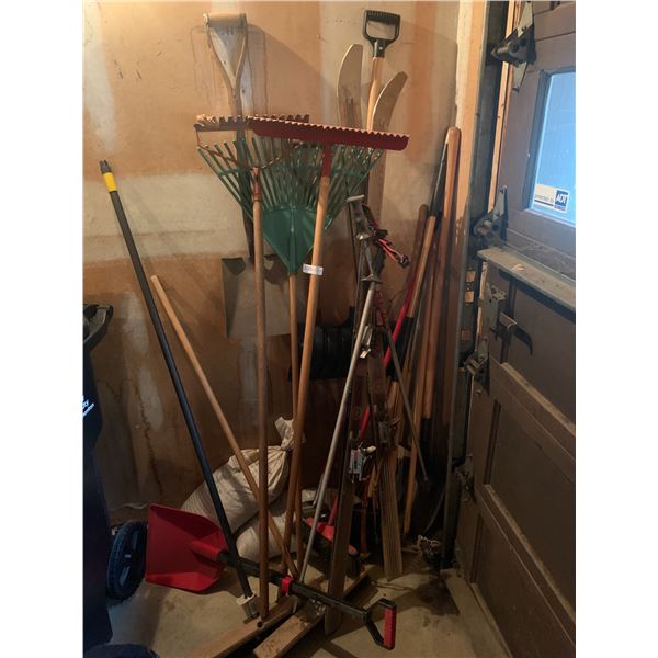 Miscellaneous Lot - Gardening Tools, Skis, and More!