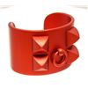 Image 2 : Hermes Red Aluminium Collier de Chien Sunset Cuff Bracelet