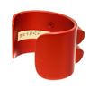 Image 3 : Hermes Red Aluminium Collier de Chien Sunset Cuff Bracelet