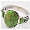 Image 5 : Sterling Gaspeite Ring, Size 10.5