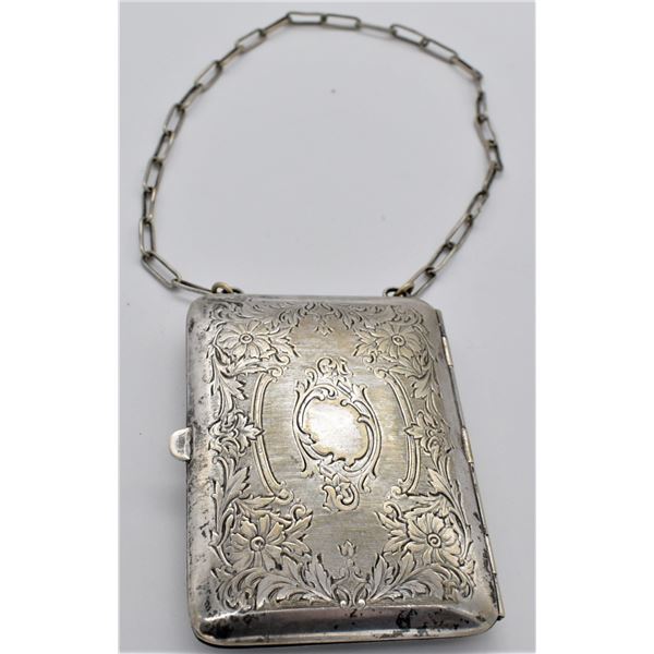 Antique Art Deco German Silver Ladies Compact