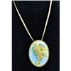 Image 2 : Hand Painted Porcelain Pendant Necklace