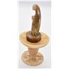 Image 2 : Carved Onyx Pedestal Display and Angel