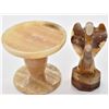 Image 6 : Carved Onyx Pedestal Display and Angel