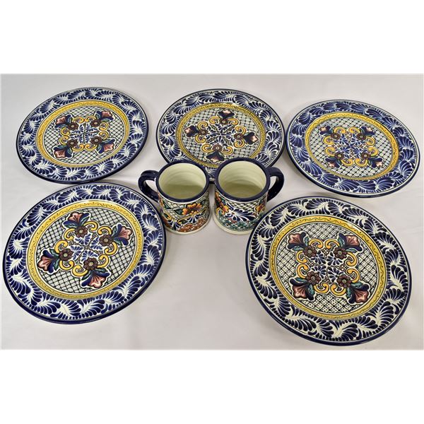7 Piece Talavera Puebla Pottery Collectibles