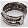 Image 4 : Old Pawn Navajo Heavy Sterling Cuff Bracelet