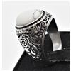 Image 3 : Sterling and White Buffalo Turquoise Ring, Sz 11