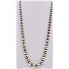 Image 3 : Estate Silver Tone Graduated Bead Necklace