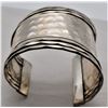Image 1 : Artisan Crafted Hammered Silver Cuff Bracelet