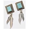 Image 1 : Quoc Turquoise Co. Sterling Turquoise Earrings