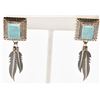 Image 3 : Quoc Turquoise Co. Sterling Turquoise Earrings