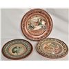 Image 1 : 3 Vintage Mexican Tonala Pottery Plates
