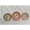 Image 3 : 3 Vintage Mexican Tonala Pottery Plates