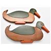 Image 2 : Wood Mallard Duck Corner Shelf plus 2 Duck Decor