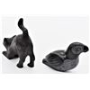 Image 3 : Bronze Stretching Cat and Boma Soapstone Puffin