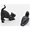 Image 4 : Bronze Stretching Cat and Boma Soapstone Puffin