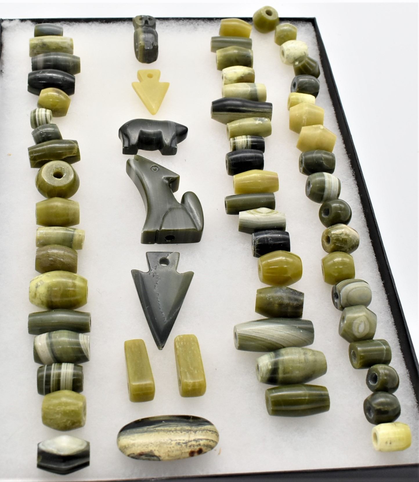 Green Ricolite Collection of Ricolite Beads and Pendants