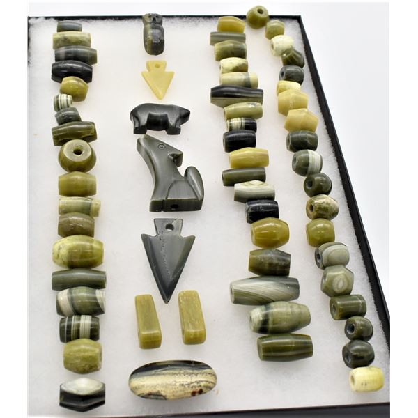 Collection of Ricolite Beads and Pendants