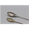 Image 1 : 2 Estate Antique Rattail Serving Spoons